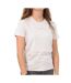 T-Shirt gris clair femme tommy hilfiger linear-1