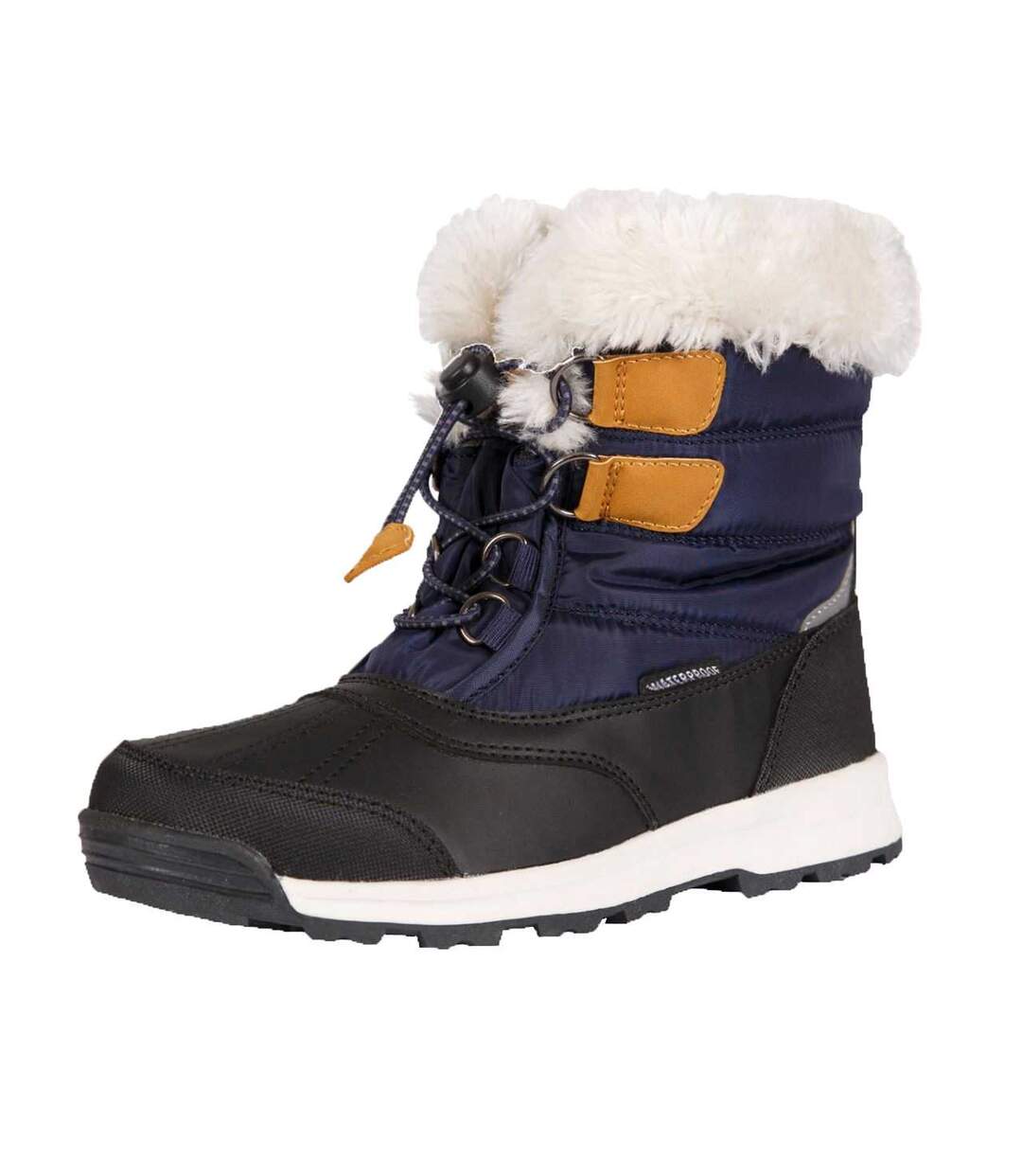 Childrens/kids Ratho Snow Boots Navy Trespass-2