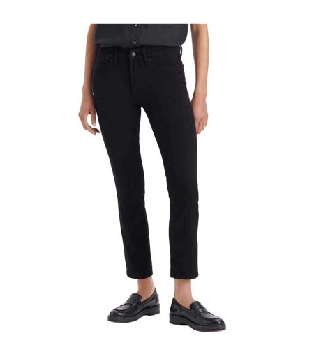 Womens/ladies 712 Pocket Welted Slim Jeans Black Levis