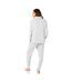 Womens/ladies pretty woman pyjama set grey Light And Shade-2