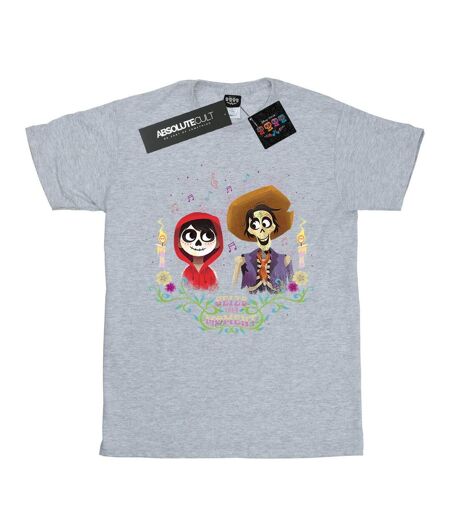 Disney - T-shirt COCO MIGUEL AND HECTOR - Femme (Gris chiné) - UTBI16490