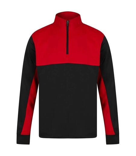 Haut De Survêtement Homme Noir Rouge Finden & Hales