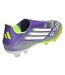 Mens F50 League Laceless Firm Ground Football Boots Purple White Adidas-2