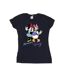 Disney T-shirt en coton Minnie Mouse et Daisy Femme/Ladies (Bleu marine) - UTBI33596-1