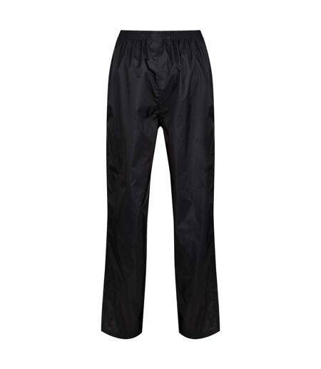 Womens/ladies Packaway Rain Trousers Black Regatta