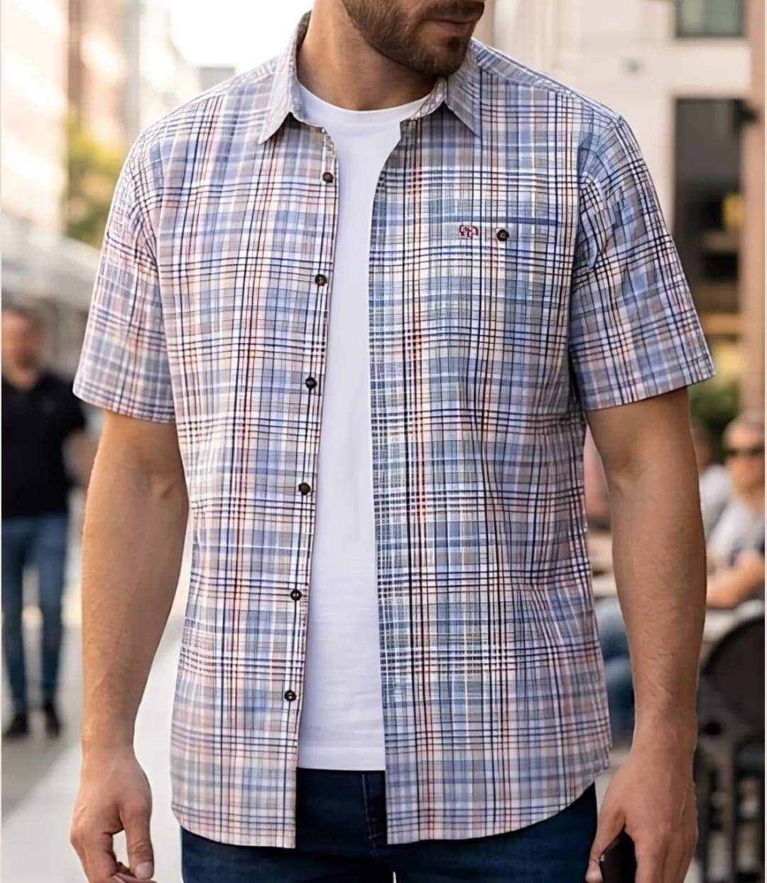 CHALLENGER CH4010 Chemisettes manches courtes : le style infroissable et dynamique-1