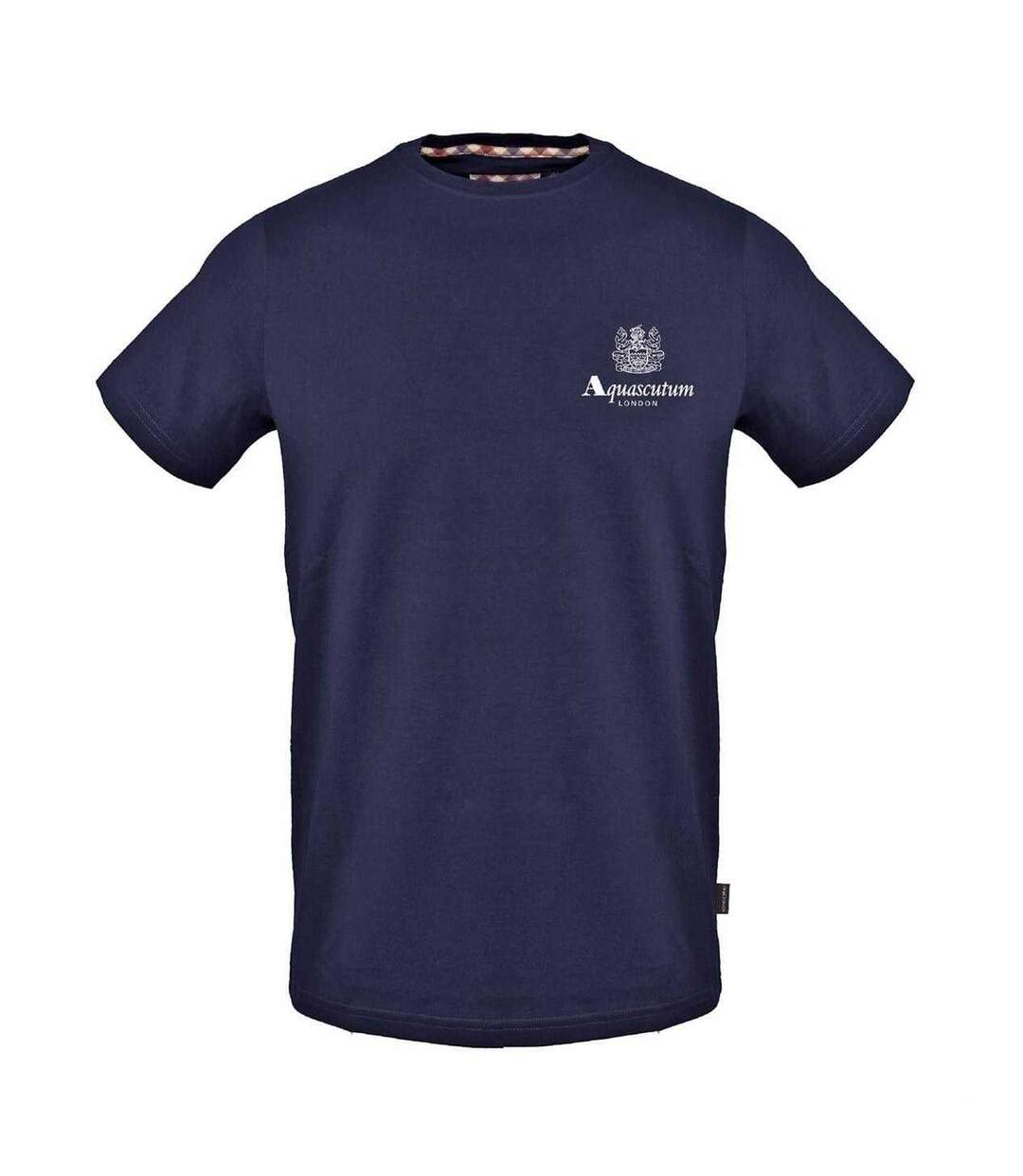 Mens Logo T-shirt Navy Aquascutum-1