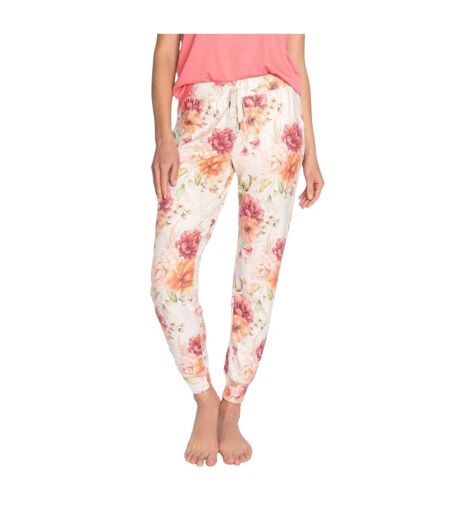 Bas De Pyjama Motif/style Floral Femme Beige PJ Salvage