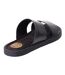 Mens Maven Leather Sandals Black Base London-2