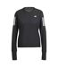Womens/ladies Own The Run Long-sleeved Top Black Adidas-2