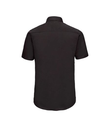 Chemise Manches Courtes Homme Noir Russell Collection