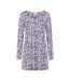 Tunique Motif/style Campanules Femme Violet Lazy Jacks-2