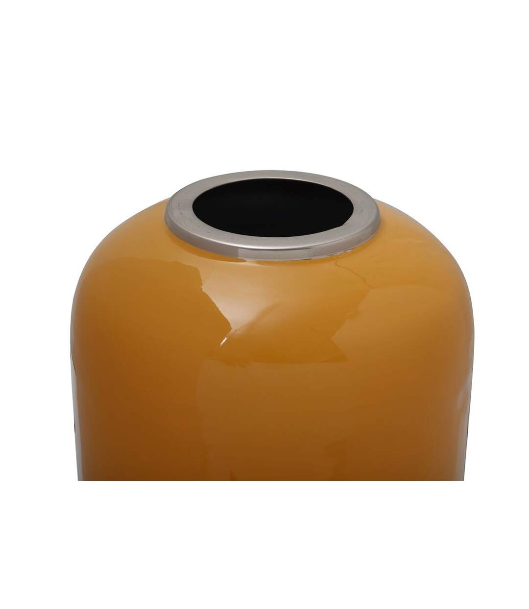 Vase Rond Design Anita 45cm Ocre & Argent-2
