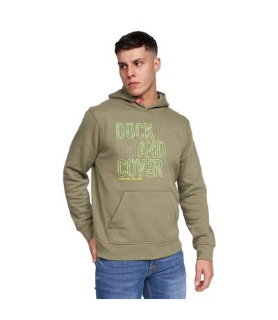 Mens pecklar hoodie olive Duck and Cover