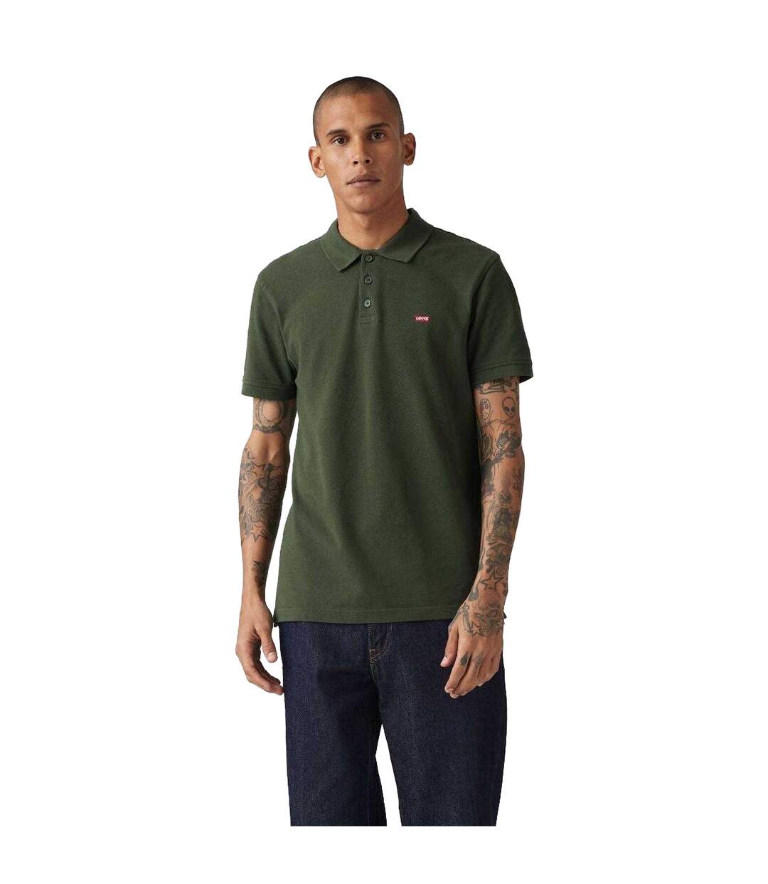 Mens Housemark Polo Shirt Kombu Green Levis-4