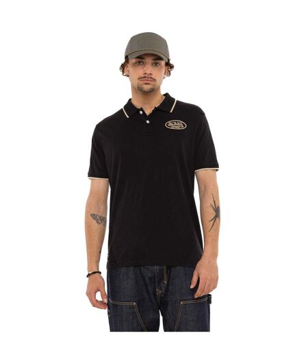 Polo homme en slub jersey avec patch et print dos Los Vondutch