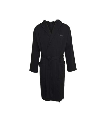 Mens Modern Cotton Dressing Gown Black Calvin Klein