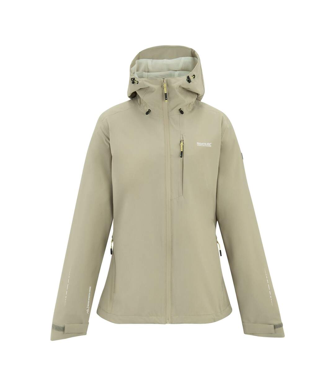 Womens/ladies Oklarna Waterproof Jacket Parchment Regatta-2