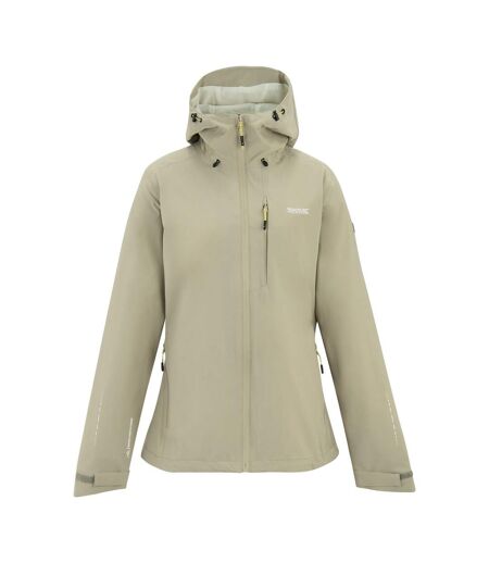 Womens/ladies Oklarna Waterproof Jacket Parchment Regatta
