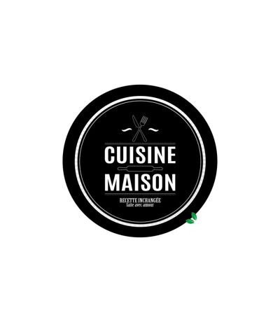 Lot de 10 Assiettes en Carton Cuisine 23cm Noir