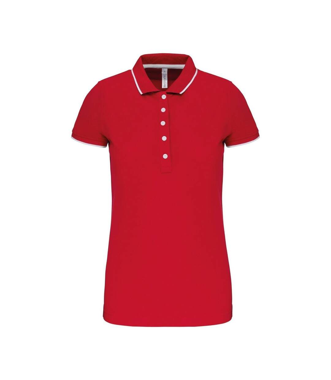 Polo manches courtes - Femme - K252 - rouge - blanc - navy