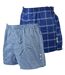 Caleçon Homme en Coton DIM COLLECTION Pack de 2 Caleçons D031 BLEU