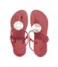 Tongs rouge femme havaianas twist metal pau brasil-3