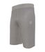 Short De Jogging Motif/style Logo Homme Gris Chiné Chiné SikSilk-4