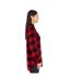 Chemisier Motif/style Motif Écossais Femme Rouge Burnside-1