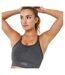 Brassière De Sport Motif/style Ajustable Femme Gris Foncé USA-3