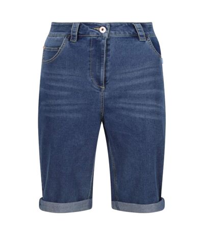 Womens/ladies erdre casual shorts true denim light blue Regatta