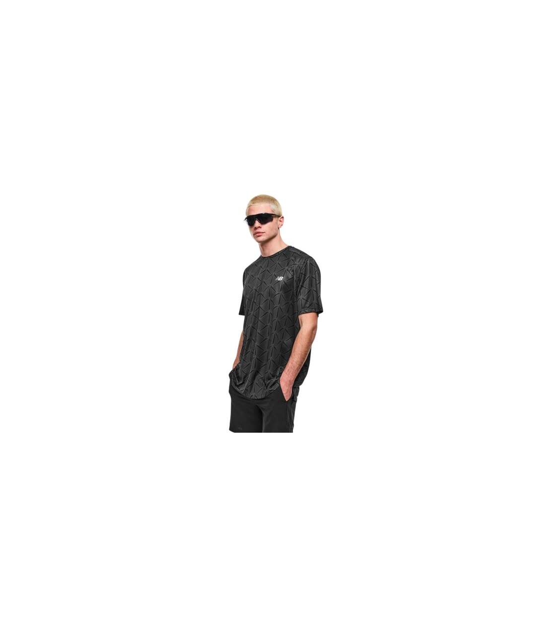 T-shirt Sport Homme Noir New Balance-1