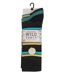 Wild Feet - 3 Pk Mens Striped Bamboo Dress Socks