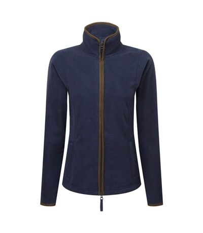 Veste polaire artisan femme bleu marine / marron Premier