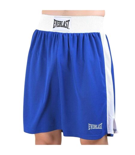 Short De Boxe Homme Bleu Blanc Everlast
