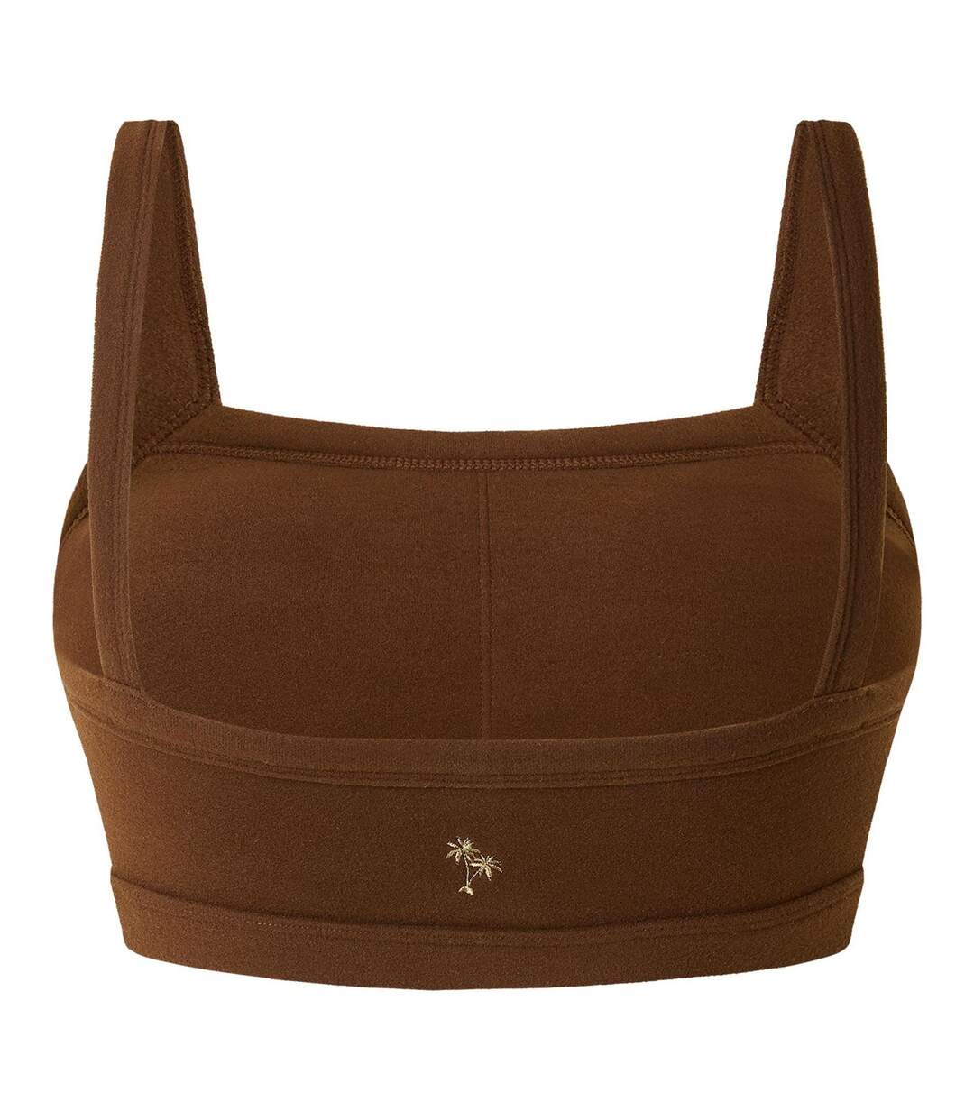 Haut Court Motif/style Uni Espresso Bralt Femme Marron Chocolat Grace Jacob-2