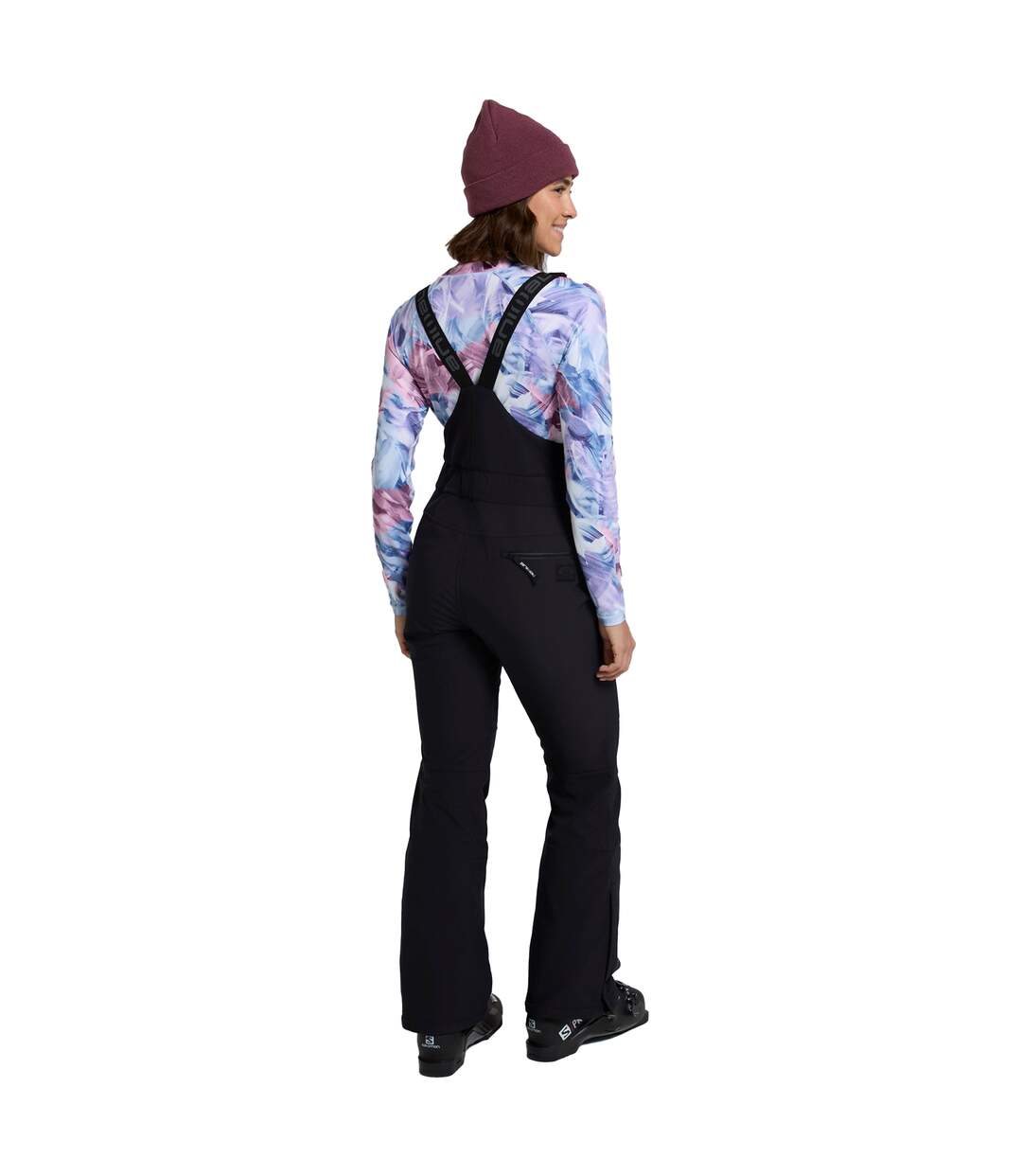 Pantalon de ski powder femme noir Animal-2