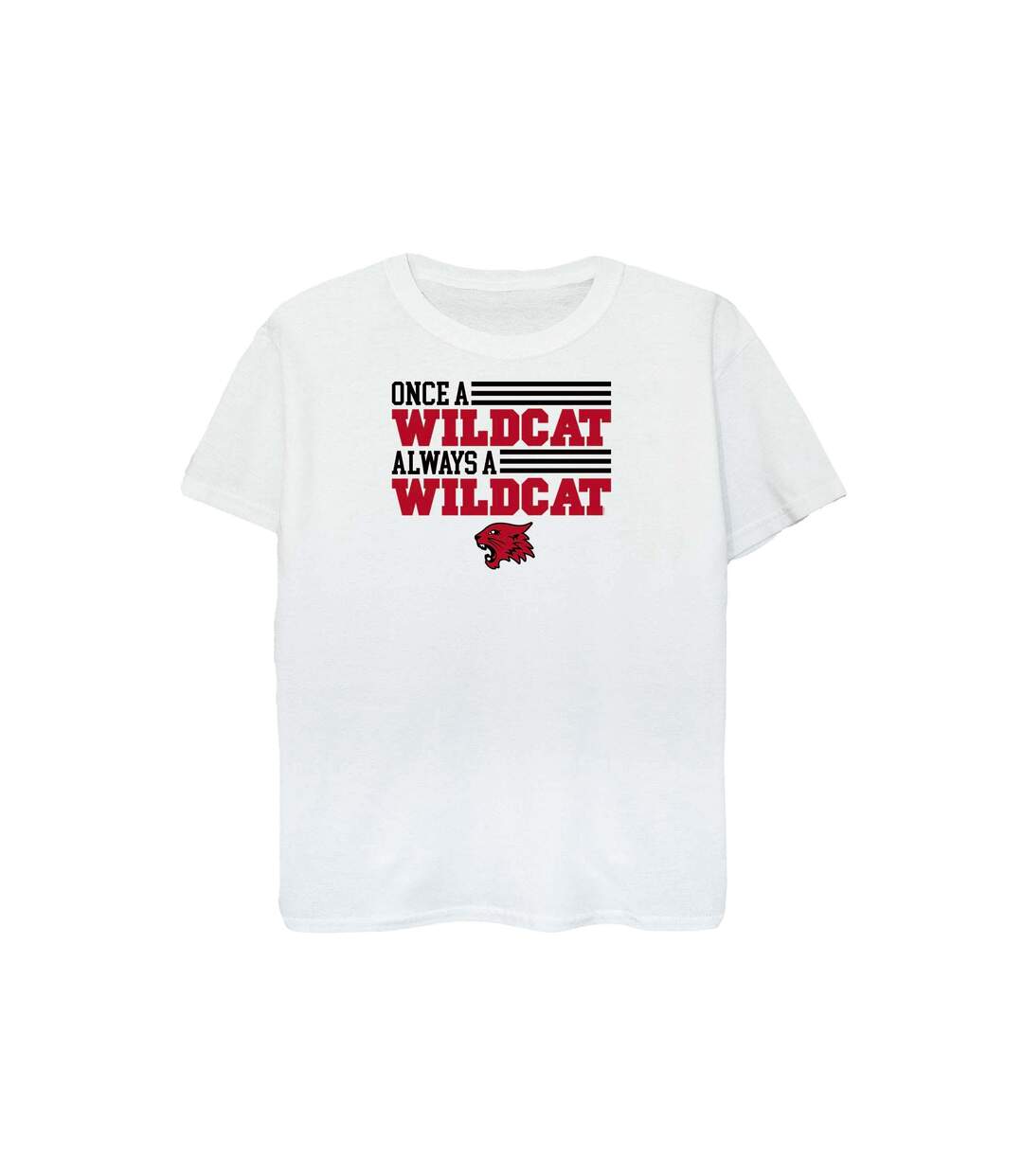 Disney Femmes/Les femmes High School Musical The Musical Once A Wildcat - T-shirt boyfriend en coton (Blanc) - UTBI48152-1