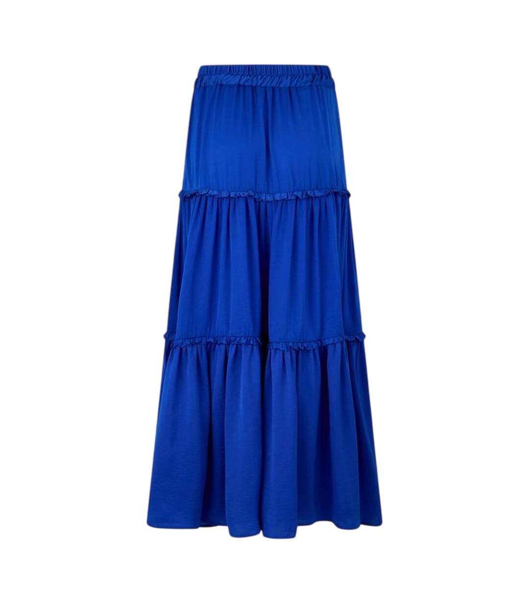 Jupe Longue Motif/style Uni Femme Bleu Biba-3
