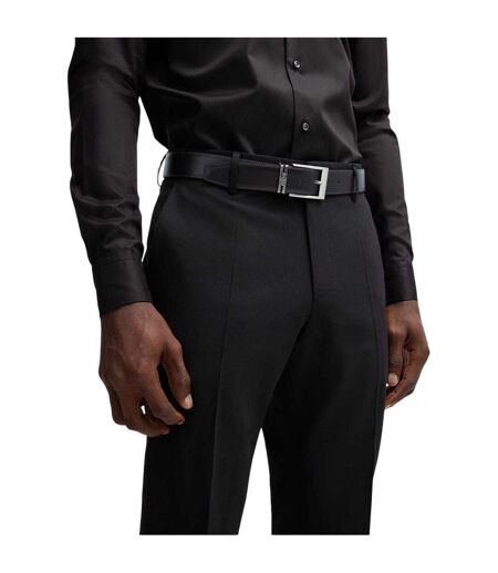 Mens Galliz Leather Belt Black Boss