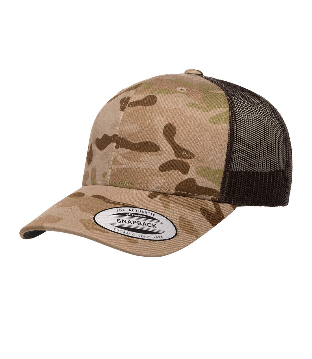 Casquette trucker flexfit multicam aride / marron Yupoong-1