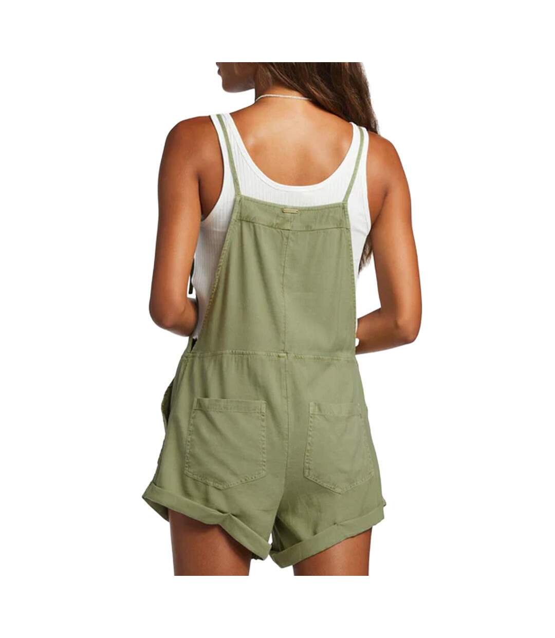 Combishort kaki femme billabong wild pursuit overall-2