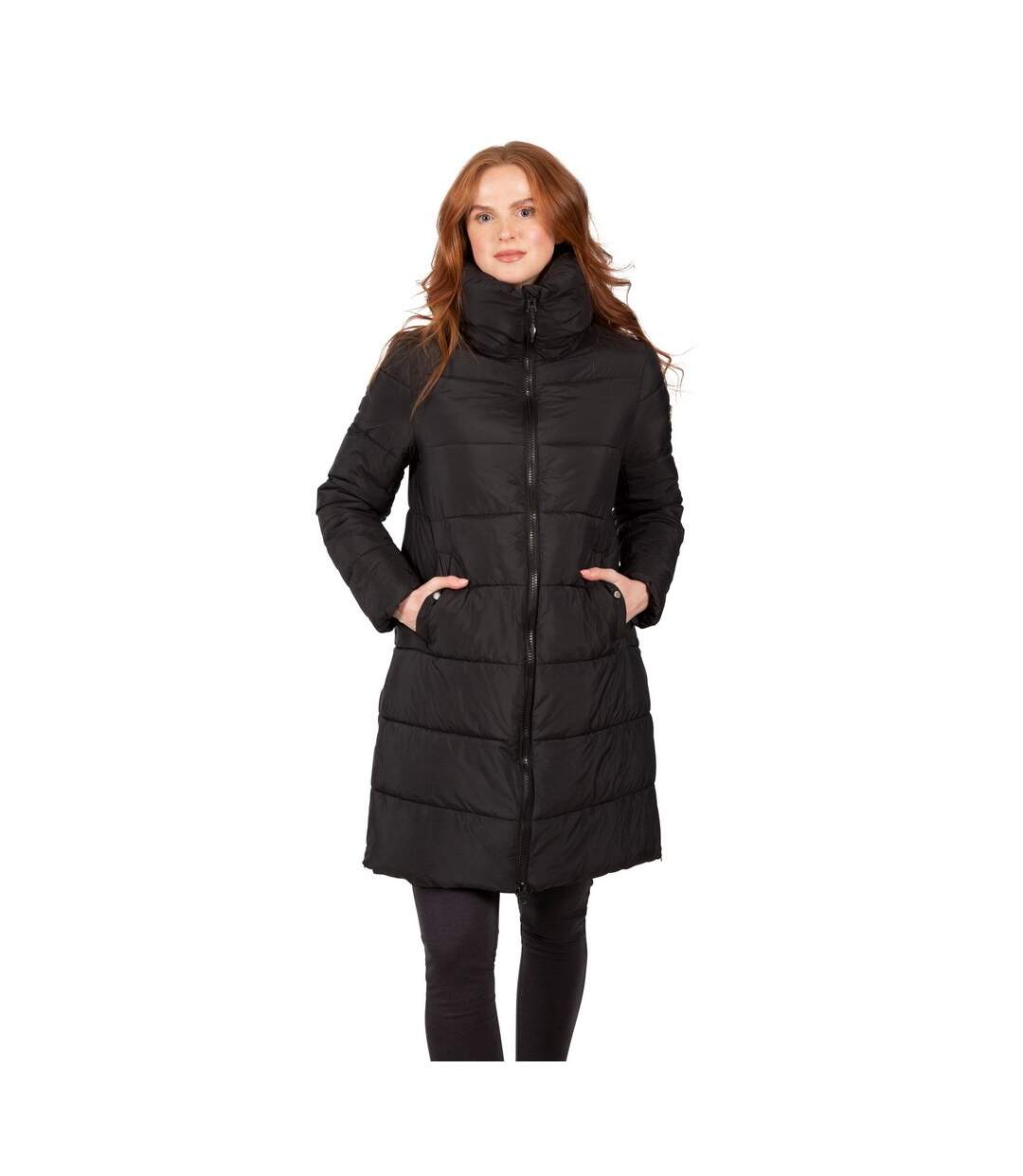 Womens/ladies Faith Padded Jacket Black Trespass-1