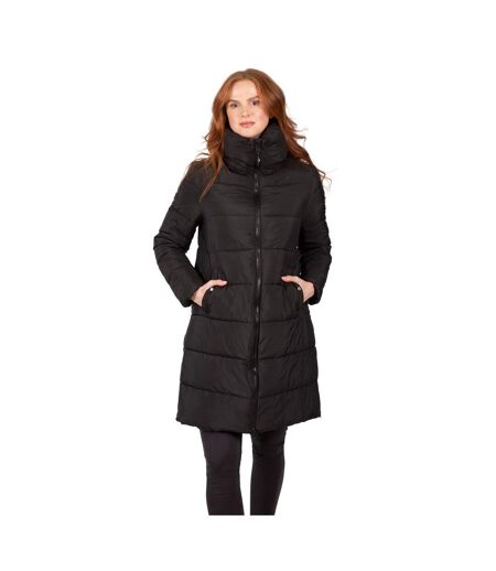 Womens/ladies Faith Padded Jacket Black Trespass