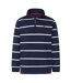 Sweat Motif/style Rayé Homme Bleu Mer Lazy Jacks-1