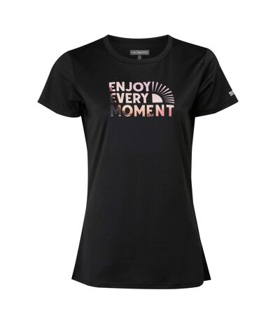 T-shirt fingal femme noir Regatta