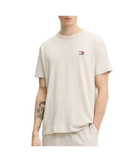 T-shirt beige homme tommy hilfiger tjm reg badge