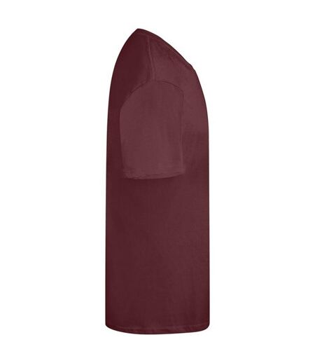 T-shirt Manches Courtes Homme Bordeaux Casual