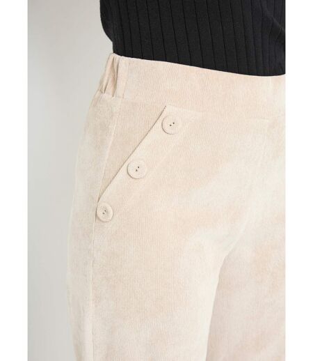 Pantalon large velours milleraies