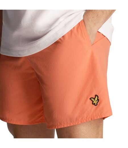 Short De Bain Uni Homme Orange Lyle & Scott
